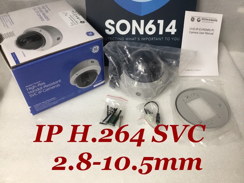 GE Security UltraView IP Color Camera W/ H.264 SVC 2.8-10.5mm True Day/Night NEW