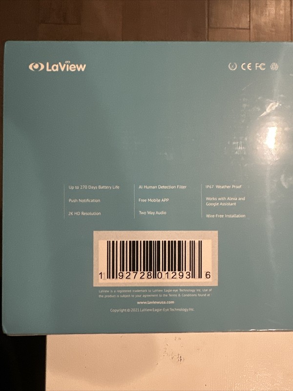 LaView N20 Security Wireless Camera System, (2 Pack). LV-KYN202, New, Sealed gallery