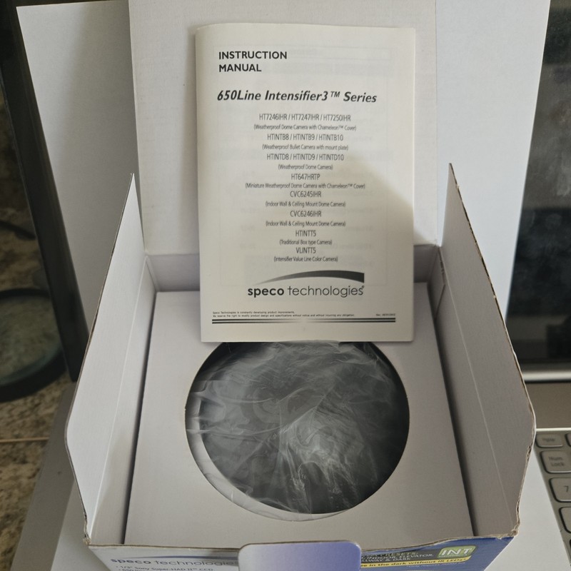 Speco HT7246ihr Intensifier 3 Series Color Dome Camera Requires 12VDC or 24VAC gallery