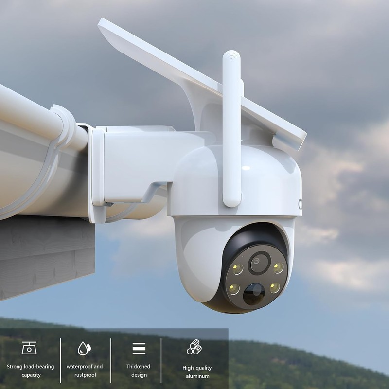 Only Gutter Mount for AOSU Solar Security Cameras Outdoor Wireless SolarCam D1 gallery