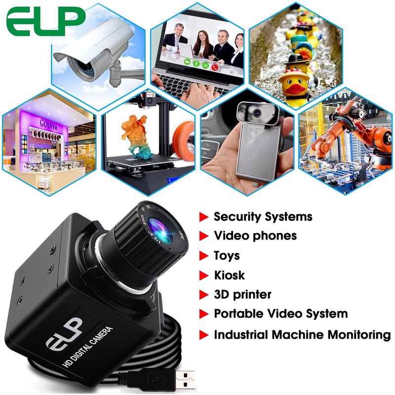 USB Manual Zoom 4mm Lens Prototype 2Megapixel 1080p Webcam Cmos OV2710 Webcam... gallery