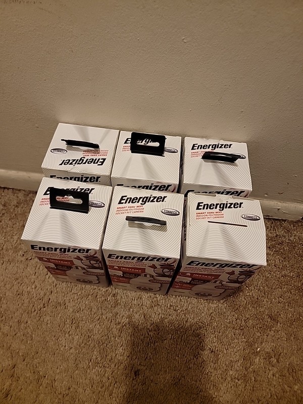 Energizer Smart 5GHz Wifi indoor/outdoor socket P/T Camera lot x6 gallery