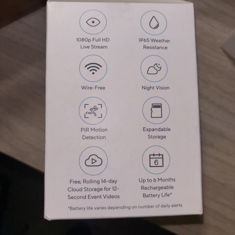 WYZE CAM OUTDOOR- Wire Free Expansion Cam- New In Box Open Box gallery