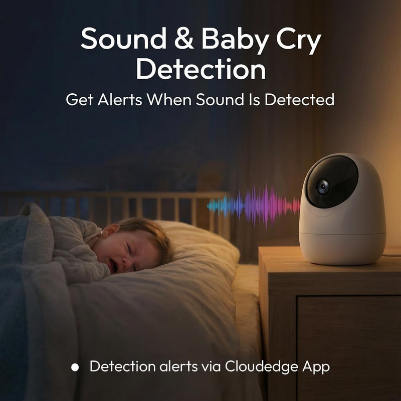 Indoor Camera 5G&2.4G Wifi,2K Security Cameras for Home Security,360°Pan & Tilt, gallery