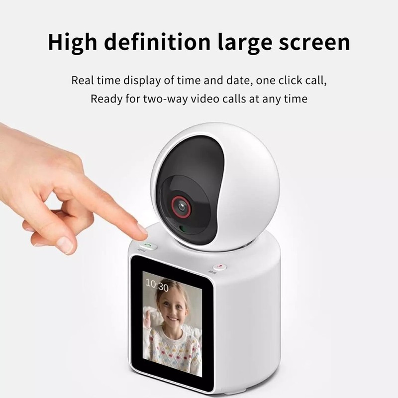 360° 2-Way Video & Audio call WiFi Camera Indoor 2.8" 64GB 1080P Night Vision gallery