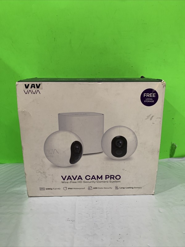VAVA VA-HS003 CAM PRO 1080 WIRE-FREE HD SECURITY CAMERA SYSTEM Good Condition