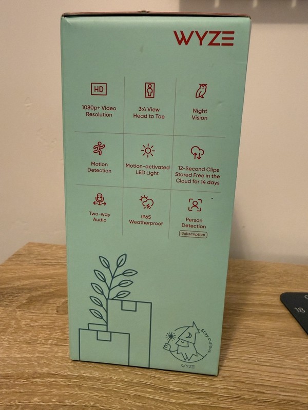 NEW IN BOX Wyze Video Doorbell Chime Weatherproof Hardwired Night Vision gallery