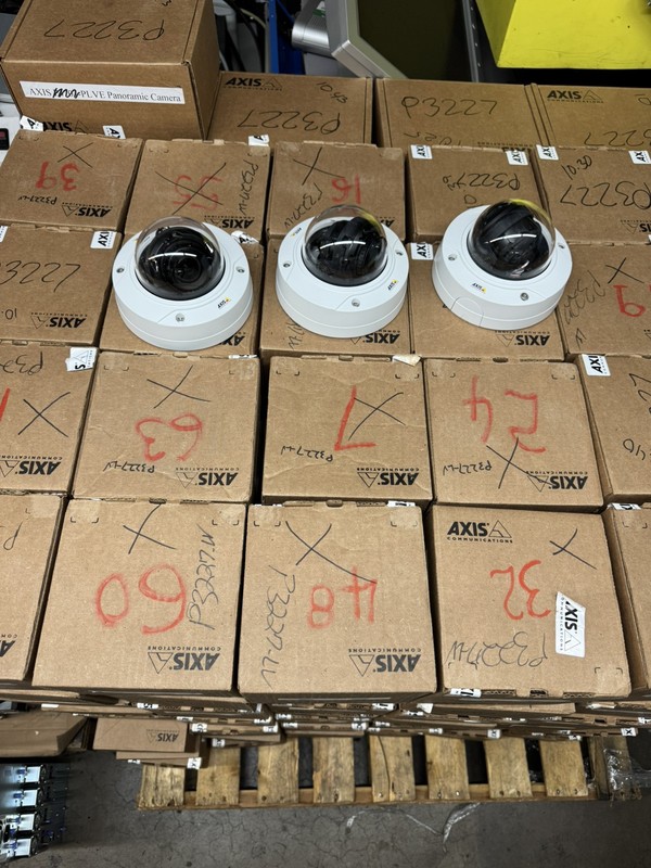 10x Lot Axis P3227-LV Dome 5MP IP Indoor Network PoE Cameras