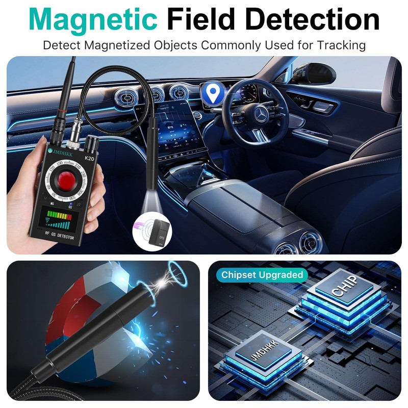 Hidden Camera Detector, Bug GPS Tracker Detector – RF Camera Finder for Hotel... gallery