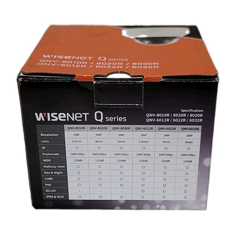 WISENET QNV-6032R/60022R/6012R 2MP Outdoor Network Dome Camera with Night Vision gallery