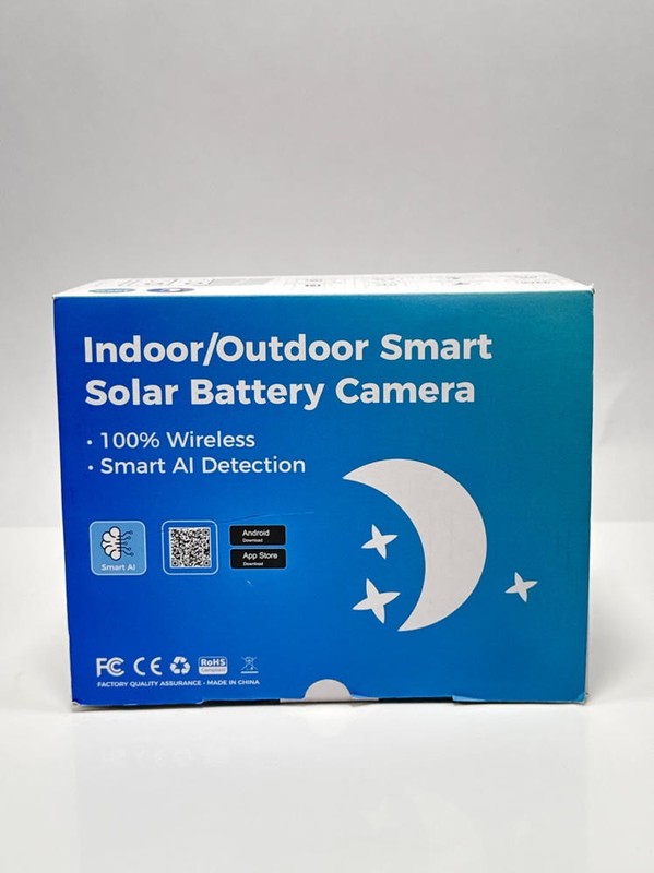 Hiseeu 3K 4MP Solar Wireless Security Camera 2 Pack WiFi Outdoor Black