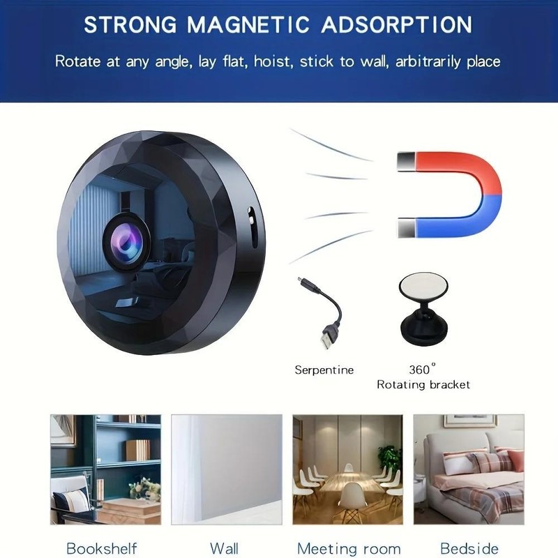 Wireless Mini Wifi Security Camera with Night Vision Motion Detection Rechargeab gallery
