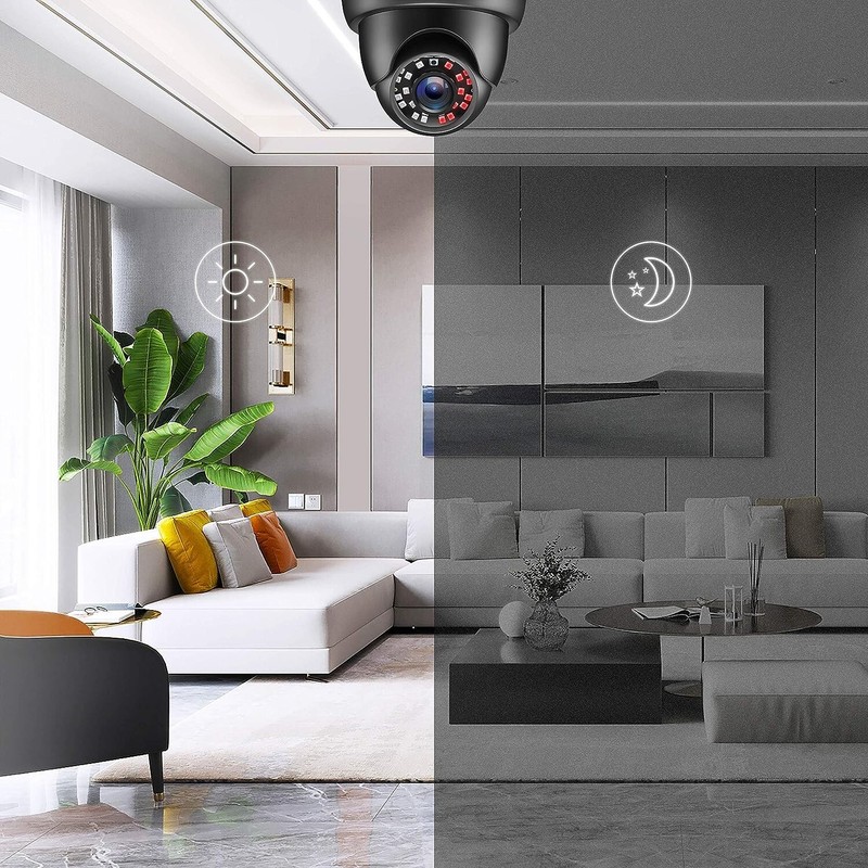 Camara de Seguridad Para Casas Vision Nocturna 1080p Camara Vigilancia Exterior gallery