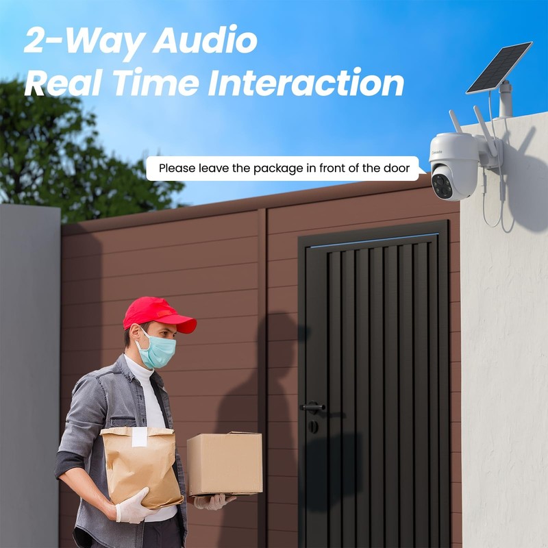 Cinnado 2K Cameras for Home Security-2.4G WiFi Outdoor Camera Wireless gallery