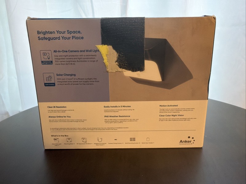 Eufy Security Solar Wall Light Cam S120 2K gallery