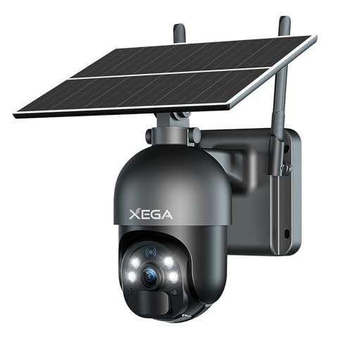 4G LTE Solar Security Camera - 2K HD Color Night Vision, PTZ 360°, PIR Motion, 2 gallery