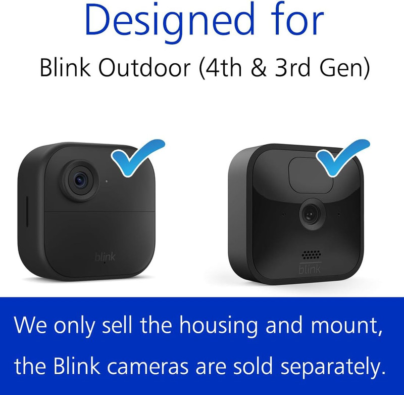 All-New Blink Outdoor 4 Camera Wall Mount, Weatherproof Protective Housing and 3 gallery