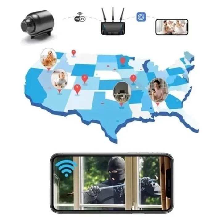 1080P Mini Camera CCTV WiFi HD IP Night Vision Camcorder Home Security Cam