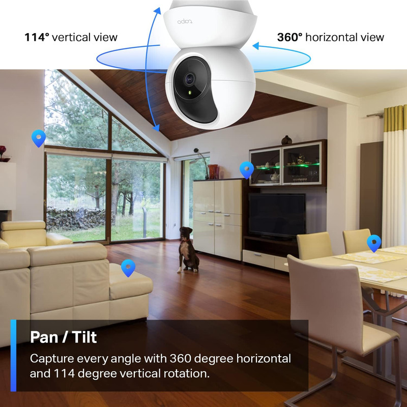 Tapo Tp-Link 2K Pan Tilt Security Camera for Baby Monitor, Dog Camera W/Motion D gallery