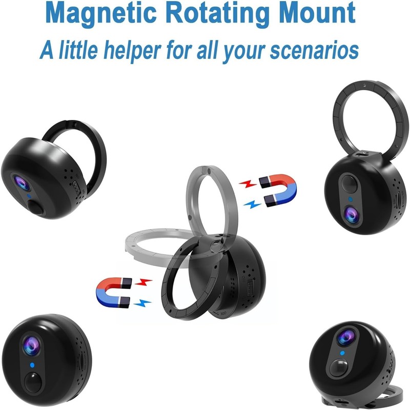 4G LTE Mini Security Camera, 4K HD, Night Vision, 60-Day Standby, No Wi-Fi gallery