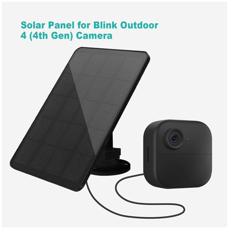 Solar Charger w/ 13.12Ft Cable for Blink Camera