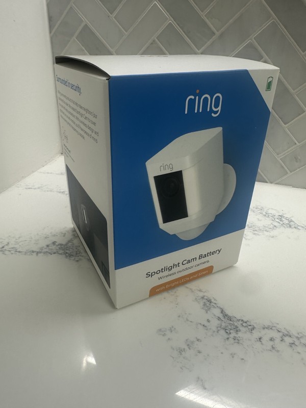 Empty Box Original Spotlight Cam Ring with Manual And Usb Cable (NO Camera)