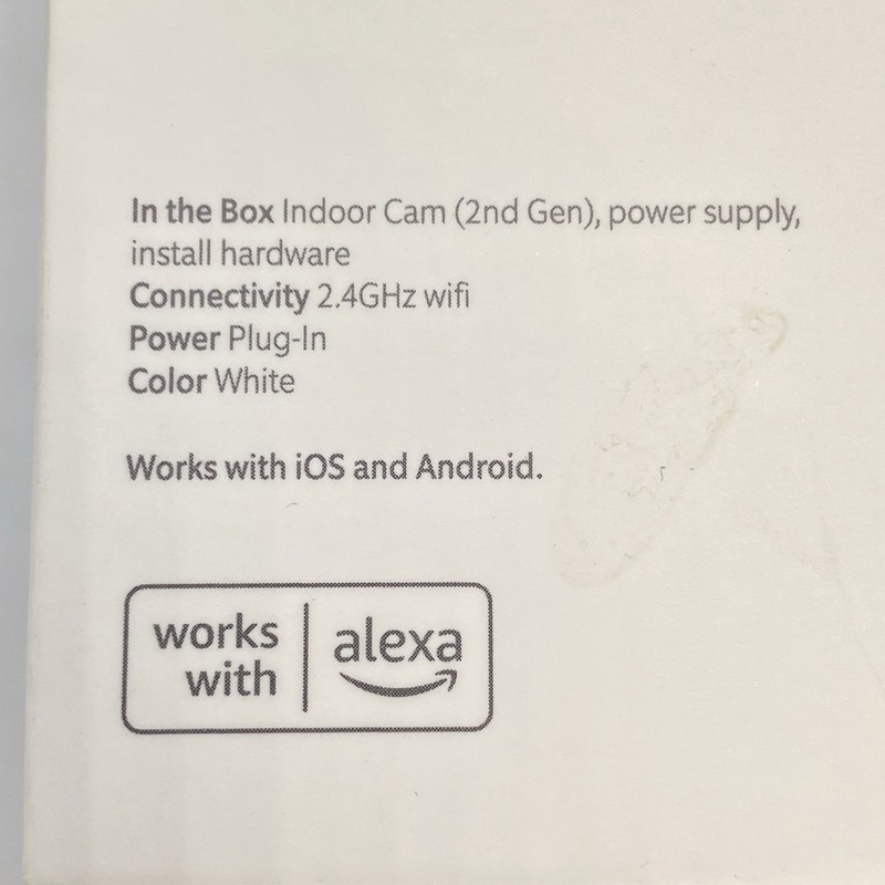 RING INDOOR CAM HOME SECURITY CAMERA (2nd Gen, 2023) Plug-In White NEW SEALED gallery