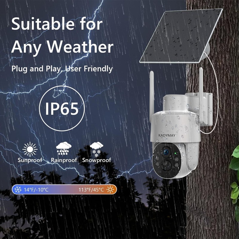 4G LTE Cellular Security Camera, No WiFi Solar Powered Camera includes SIM Card gallery