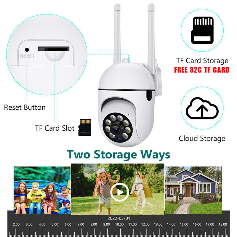 DualBand WiFi Wireless Security Camera Outdoor PIR Night Vision Surveillance LOT gallery