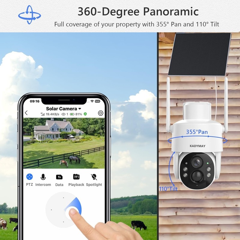 4G LTE Cellular Security Camera, No WiFi Solar Powered Camera includes SIM Card gallery