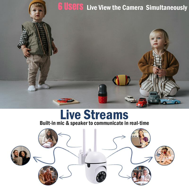HD 1080P Wireless Security Camera Outdoor 5G WiFi Night Vision Motion Cam New gallery