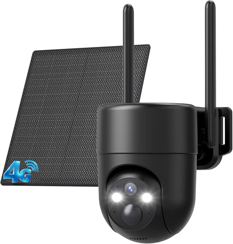 Solar-Powered 4G LTE Camera – Real-Time Outdoor Security with Color Night Vision gallery