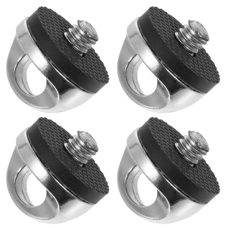 4PCS Neck Strap Screw for Camera 1/4 inch Silicone Washer Camera D-Ring Screw
