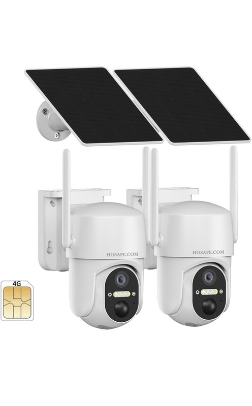4G LTE Cellular Security Camera No WiFi Solar Outdoor Night Vision With SIM Card