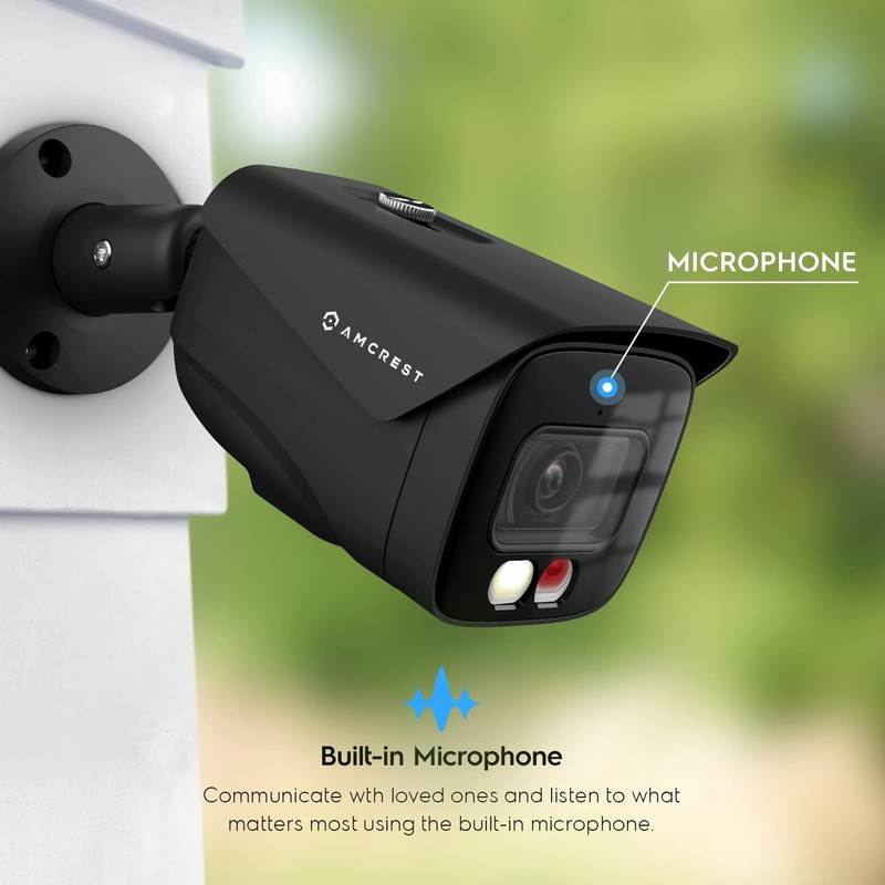 Amcrest UltraHD 4K (8MP) IP PoE AI Camera FOV 129° 49ft Color Nightvision gallery