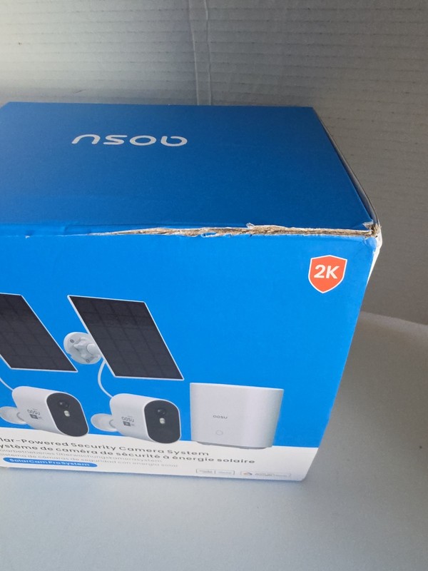 AOSU SolarCam Pro System 2 pack Solar Powered Security Camera Work With Alexa gallery