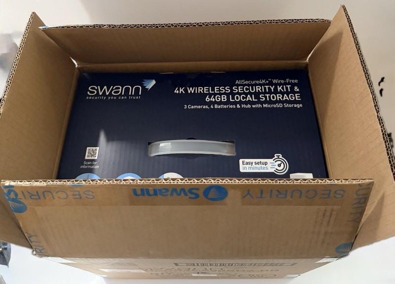 Swann 4K Wireless Security System, Includes 3 Cameras 4 Batteries NIB gallery