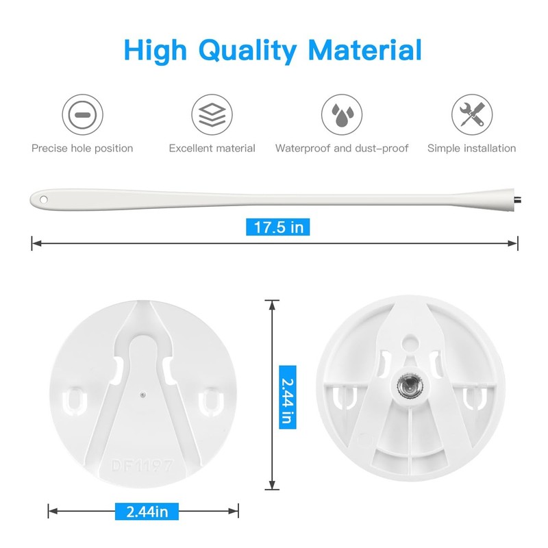 Flexible Twist Mount 17.5 Inch for eufy Indoor Cam S350 - No Drill Installation gallery