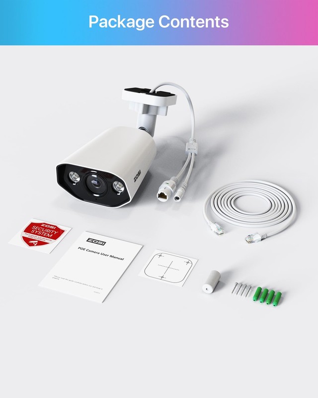 2Pack C182 4K 8MP Add-On PoE Security Camera Outdoor, Surveillance IP PoE wit... gallery