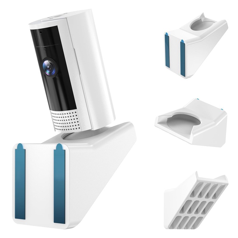 Window Mount for Ring Indoor Cam 2nd Gen/1st Gen – 20° Tilt Down, White