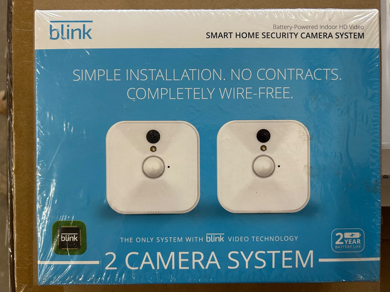 Blink- 2 Cameras, Battery powered indoor HD video smart home security camera