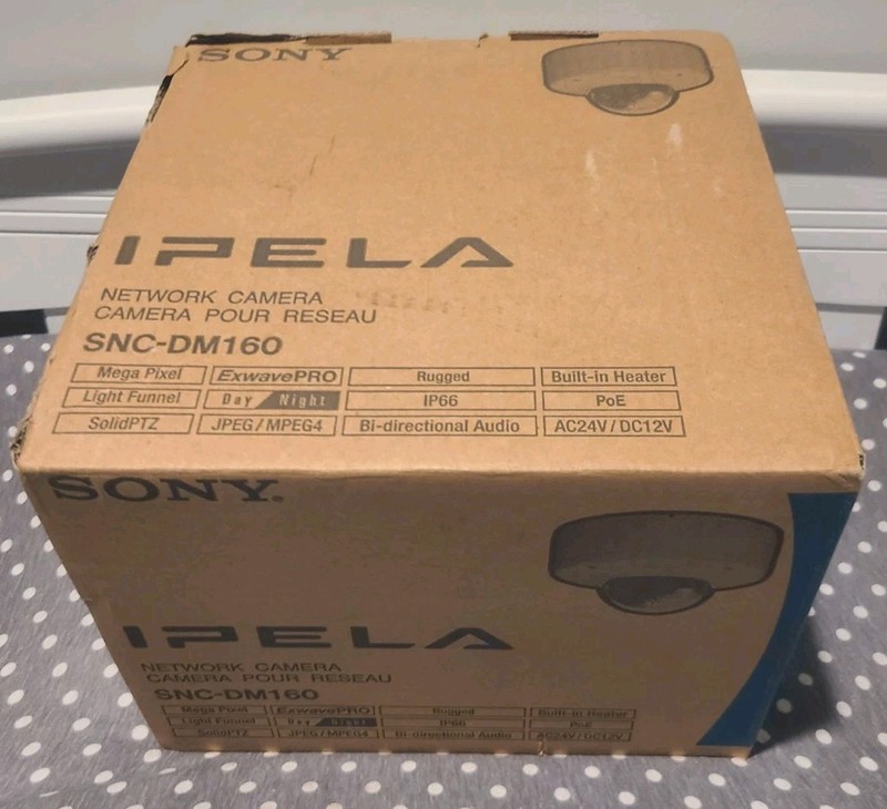 Sony Ipela SNC-DM160 Surveillance Camera Open Box