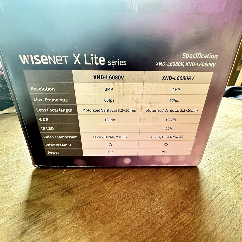Samsung Wisenet XND-L6080V Dome Camera 2MP X Lite Indoor 60fps ICR IP66 IP POE gallery