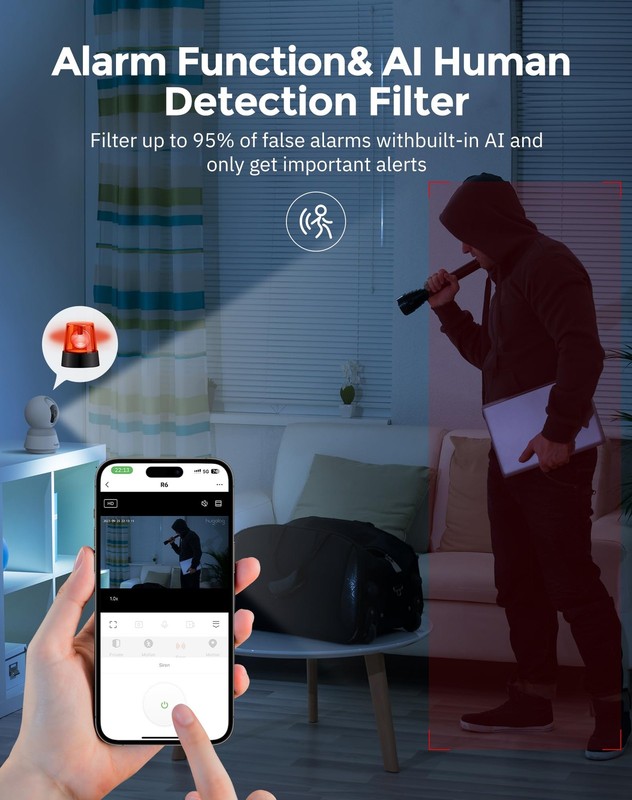 Hugolog 3K Security Camera White 2 Pack gallery