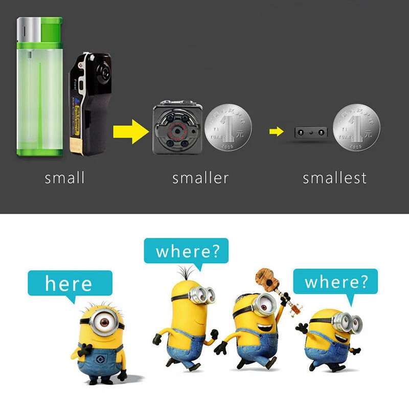 Mini Micro HD 1080P Security Camera Night Vision Motion Home Office SD Card gallery