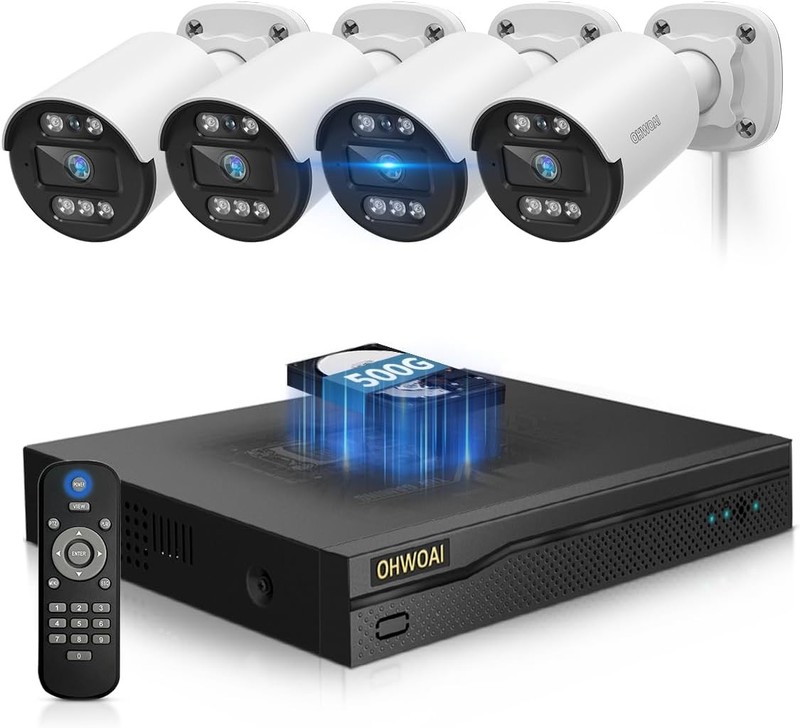 5MP Super HD CCTV DVR AI Human Detection Wired