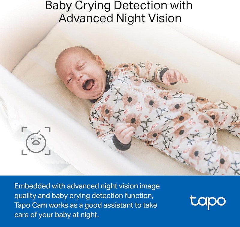 1080P Indoor Wired Security Camera - Works as a Baby Monitor & Pet Camera, Mo... gallery
