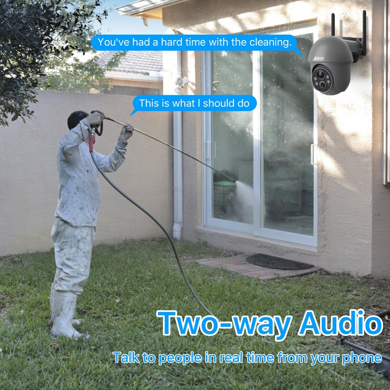 Wireless Solar Battery Security Camera 3MP WiFi Outdoor Camera Home Night Vision gallery