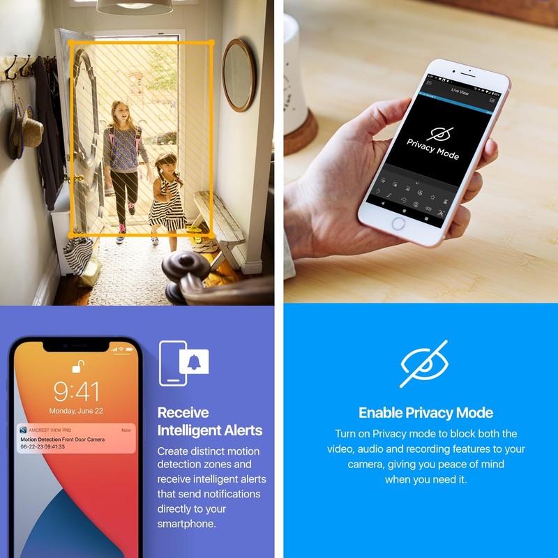 4MP ProHD Indoor WiFi, IP with Pan/Tilt, -Way Audio, Night Vision, Remote Vie... gallery
