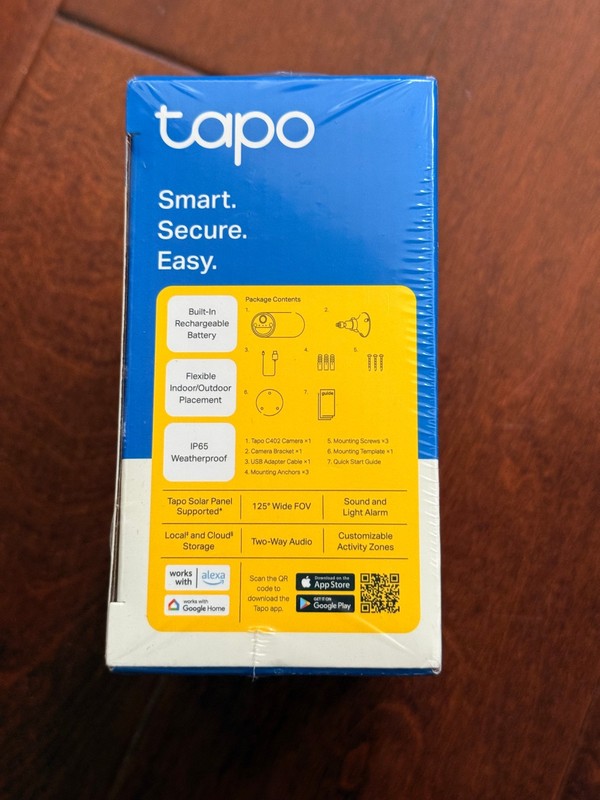 Tp-link Tapo C402 Wireless Outdoor Security Camera, 1080p, New Sealed gallery